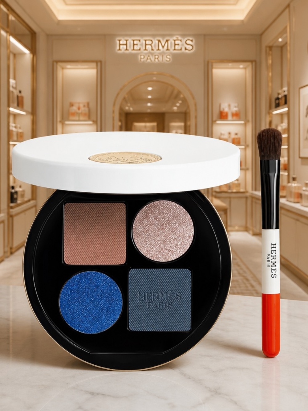 H E R M E S Eye shadow quartet refill, Ombres Marines- EXCLUSIVE
